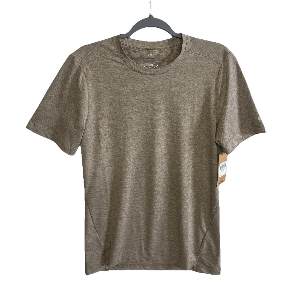 Asics Mens Knit Brushed Heathered Mesh Tee Size Small